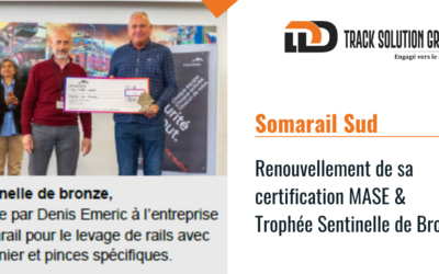 Somarail Sud – Renouvellement de la certification MASE